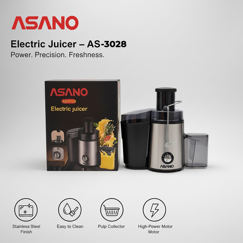 Asano Electric Juicer - AS-3028 Power. Precision. Freshness.